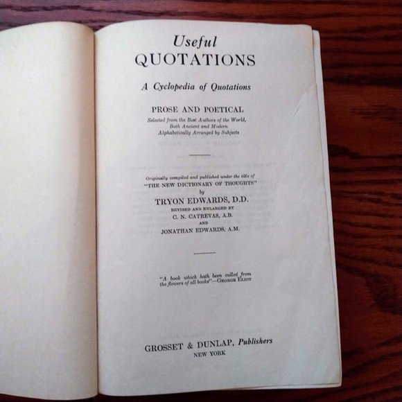 Vintage 'Useful Quotations A Cyclopedia of Quotations' 1936 - Picture 5 of 9